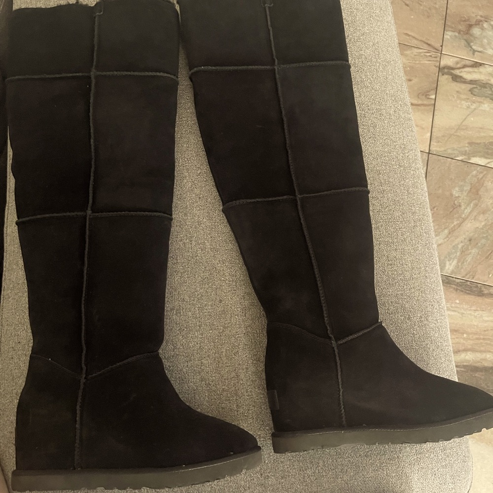 NEW UGG Femme Over the Knee Wedge Boots - Picture 5 of 17